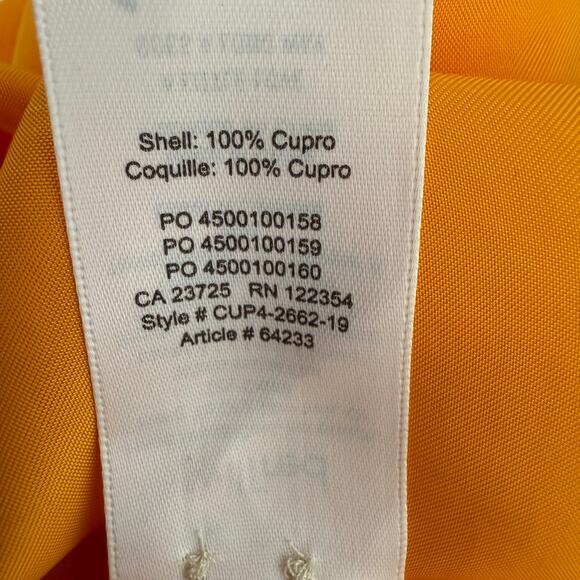 NWT Aritzia Womens Long Sleeve Button-Up Tie-Front Tuscan Sun Orange Top Small - Picture 14 of 14